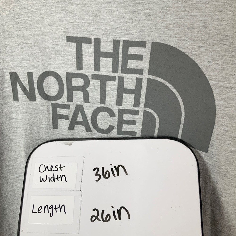 The North Face Gray Graphic T-Shirt Medium Pullover Crew Neck Short Sleeve Logo - Picture 4 of 4